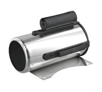 Stainless Steel Wall Mount Retractable Queue Barrier for Crowd Control, 2m Tape Length, Red/Black Nylon Strap, Compatible with Banks Hotels Exhibitions Art(black-2m)