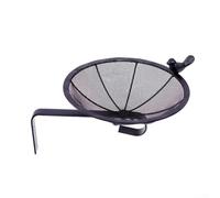 Stainless Steel Wall Mounted Bird Feeder Tray with Drainage Holes and Iron Plate Hook for Secure Attachment on Decks, Trees, Fences, or Walls Providing Safe Feeding