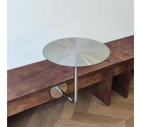 Stainless Steel Wall Mounted Folding Table, Round Space-Saving Floating Desk for Indoor/Outdoor Use, Modern Pub Bar Table for Cafes and Booths