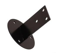Stainless Steel Wall-Mounted Handrail Bracket for Balustrade, Stair Rail, or Bannister Support 78 mm x 80 mm x 40 mm, Black Finish, Compatible with