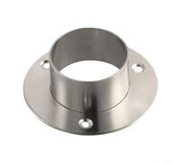 Stainless Steel Wall Mounted Handrail Bracket Round Flange Socket Connection Support for Stair Railing Balustrade Home Indoor Outdoor Commercial Space 38mm 51mm Diameter Pipe Silver(51mm)