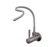 Stainless Steel Wall-Mounted Kitchen Faucet with Rotatable Tap & Built-in Water Filter - Ideal for Clean Drinking Water, Modern Design, Perfect for Home & Restaurant Use