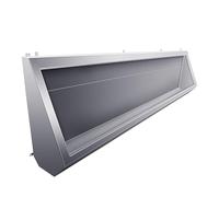 Stainless Steel Wall-Mounted Men's Urinal Trough with Lint Sensor Splash-Proof Design for Schools Public Restrooms Commercial Use (39.3"x11.8"x25.6")