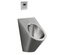 Stainless Steel Wall-Mounted Men's Urinal Trough with Sensor Valve - Efficient Flushing Public Toilet Solution for High Traffic Areas