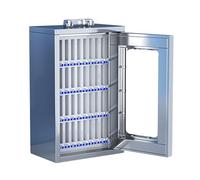 Stainless Steel Wall-Mounted Phone Lockbox - Secure Sto For School Fac And Business - Sizes: 36X19X49 Cm 48X19X49 Cm 27.5X19X37 Cm One Color 36x19x49cm/14x7x19