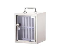 Stainless Steel Wall-Mounted Phone Storage Cabinet - 36-Slot for Valuables & Mobile Devices, Secure & Neat Phone Holder, 21.5 x 19 x 25 cm