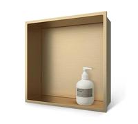 Stainless Steel Wall-Mounted Shelf Waterproof Recessed Storage for Modern Bathrooms Edge-Free Design Perfect for nizing and Enhancing Bathroom Aesthetics