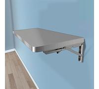 Stainless Steel Wall Mounted Table, Fold Down Table Wall Mounted，wall Mounted Desk，Floating Table Hanging Computer Desk Workbench,for Study Bedroom Bathroom Balcony (Size : 40x30cm/L15.7xW11.8in)