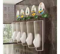 Stainless Steel Wall-Mounted Urinal-Glass Panel Toilet Partition Divider for Men Ideal for Schools and Public Restrooms Enhanced Privacy Protection