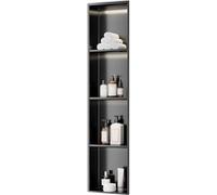 Stainless Steel Wall Niche with LED Light - Modern Shower Shelf for Bathroom and Kitchen Storage, Space-Saving Organizer, Waterproof, Easy Installation