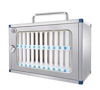 Stainless Steel Wall Safe Cabinet with Security Code Portable Storage Locker for Schools & Offices Employee Cell Phone Management Box.