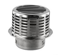 Stainless Steel Wall Vent Cover - for Gas Boiler Flue Terminal Guard, 304 Exterior Air Outlet Pipe Exhaust Hood with Mesh Screen, Round Chimney Cap - for Home Heating(110MM)