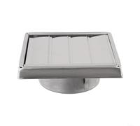 Stainless Steel Wall Vent Cover with Self Closing Louvers Brushed Finish Exterior Air Ventilation Grille for Kitchen Bathroom Extractor Fan Range Hood Dryer(125MM)