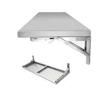 Stainless Steel WallMounted Folding Shelf SpaceSaving Drop Leaf Table for Kitchen & Small Spaces 90x40cm / 35.4x15.7in Durable Floating Storage Desk