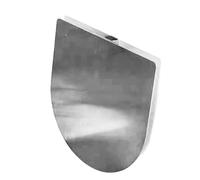 Stainless Steel WallMounted Folding TableSpaceSaving Half Moon Desk for Laundry Study & Smals 30cm/12in Silver Design