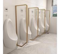 Stainless Steel WallMounted Urinal Divider Set of 3Soundproof Partitions for Public Restrooms Privacy Barriers for Men’s Toilets & Easy to Install