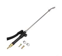 Stainless Steel Wand with Lockable Handle, Adjustable Nozzle Garden Lance, Brass Barb Hose Attachment for Pressure Washer and Car Wash Foam, (1set)