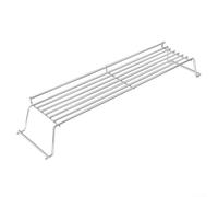 Stainless Steel Warming Rack for Weber Q300 Q320 Q3000 Q3200 and 2, Rust Resistant Clip-On Grill Extension Shelf, Outdoor BBQ Food Warmer Replacement Part