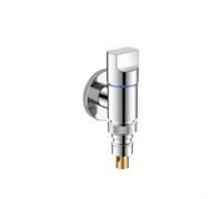 Stainless Steel Washing Machine Faucet with Quick Opening Angle Valve G12 and Automatic Water Stop Valve for Compact and Reliable Installation (Silver)