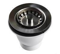 Stainless Steel Waste Strainer 85mm Flange for Mini Kitchen Sink Applications