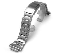 Stainless Steel Watch Band for Casio DW5600 / GWM5610 | Heavy-Duty Metal Replacement Strap | Fits Original 16mm DW5600 and GWM5610 Series (Silver)