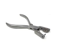 Stainless Steel Watch Band Leather Hole Punch Pliers 5 Sizes Hand Strap Wrist Belt Repair Tools 6.5" Suitable for Thin Belts, Shoes, DIY Home or Craft Projects (Silver)