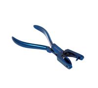 Stainless Steel Watch Band Leather Hole Punch Pliers 5 Sizes Hand Strap Wrist Belt Repair Tools 6.5" Suitable for Thin Belts, Shoes, DIY Home or Craft Projects (Blue)