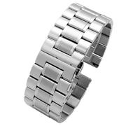 Stainless Steel Watch Band Quick-release Replacement Wristband Suitable For Men And Women(28mm,Silver)