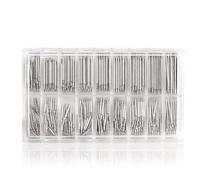 Stainless Steel Watch Band Spring Bars Carrier Link Pins 8-25 mm Watch Manufacturer Watch Band Connection Shafts Bracelets Repair Tool Spring Pins Kit Assortment Stainless Steel Inch for Pendant Bands