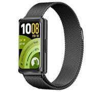 Stainless Steel Watch Straps Compatible with Huawei Band 11/11 Pro Magnetic Breathable Watch Strap for Huawe Band 11Pro/11 Adjustable Soft Metal Band Men Women (Black)