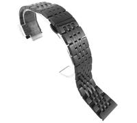 Stainless Steel Watchband Flat Interface for Tissot T41 | Stainless Steel Replacement Watchband Brushed Steel Flat Interface Casual Men
