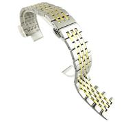 Stainless Steel Watchband Flat Interface for Tissot T41 | Stainless Steel Replacement Watchband Brushed Steel Flat Interface Casual Men