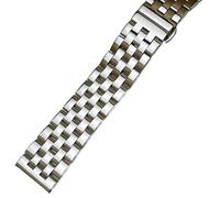 Stainless Steel Watchband Metal Watch Band Premium Solid Polished Bracelet Straps Curved End 24mm 23m 22mm 21mm 20mm 19mm 18mm(Silver,22mm)