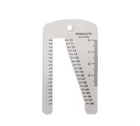 Stainless Steel Watchband Ruler Stencil Template for Measuring Watch Strap & Buckle Size, Tool for Bracelet Adjustment, 46x80