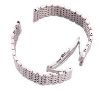 Stainless Steel Watchband Silver 12mm-22mm Women Men Watch Strap Universal