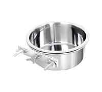 Stainless Steel Water and Food Bowl, Kennel Bowls for Animals, Practical Cleaning Stainless Steel Bowls for Cats Detectable Without Spill