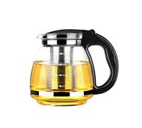 Stainless Steel Water Bottle 2000ml Tea Pot Set with Infuser Glass teapot Glass Teapot with Filter Heat Resistant Teapot(Black) Insulated Water Bottles