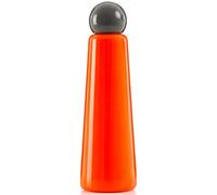 Stainless Steel Water Bottle | 750ml Insulated Water Bottle BPA Free | Cool and Modern Leak Proof Skittle Bottle Flask | Cold for 24+ Hours, Hot for 12 | Coral & Dark Grey by Lund London