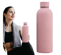 Stainless Steel Water Bottle - Insulated with Lid, Double Wall Portable Vacuum Insulated Water Bottle for Hot Cold Drinks, Car, Home Use