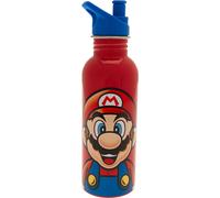 Stainless Steel Water Bottle Super Mario Red One Size