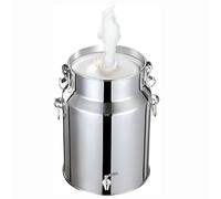 Stainless Steel Water Container with Spigot for Easy Dispensing of Milk, Wine, and Oil, 5L Capacity