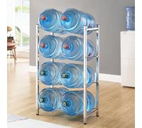 Stainless Steel Water Cooler Jug Rack - Detachable & Stackable Storage Shelf for Home Office & Kitchen - Space-Saving Solution