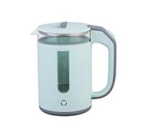 Stainless Steel Water Kettle 1.2L 1000W Borosilicate Glass Electric Kettles Fast Boil & Quiet Water Boiler and Heater for Coffee or Tea, BPA Free, Auto Shut-Off and Boil Dry Protection (Green)