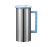 Stainless Steel Water Pitcher 55oz Insulated Jug with Lid for Fridge Door - Cold Drinks Server for Parties(blue)