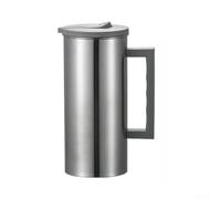 Stainless Steel Water Pitcher 55oz Insulated Jug with Lid for Fridge Door - Cold Drinks Server for Parties(gray)