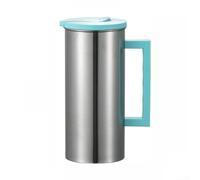 Stainless Steel Water Pitcher 55oz Insulated Jug with Lid for Fridge Door - Cold Drinks Server for Parties(green)