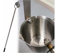 Stainless Steel Water Sampler, Telescopic Dipper with Graduated Spout, 500ml/1000ml, 2-4.9ft Length, Pendulum Beaker Sampler Rod for Water Sampling