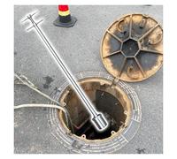 Stainless Steel Water Sampler with Long Handle for Viscous Liquid Collection, Ideal for Environmental Monitoring and Sample Analysis