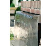 Stainless Steel Waterfall Blade Cascade Rear Supply (Sheer descent) 120cm Primrose Silver One Size
