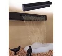 Stainless Steel Waterfall Fountain for Pools and Spas Indoor/Outdoor Cascade Water Feature and Elegant Design for Home and Garden Decor